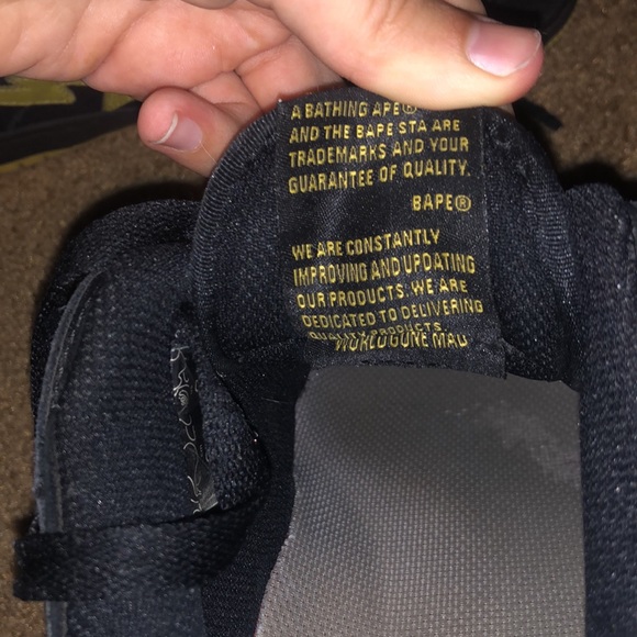 bape sk8 sta black electric yellow - Picture 6 of 6